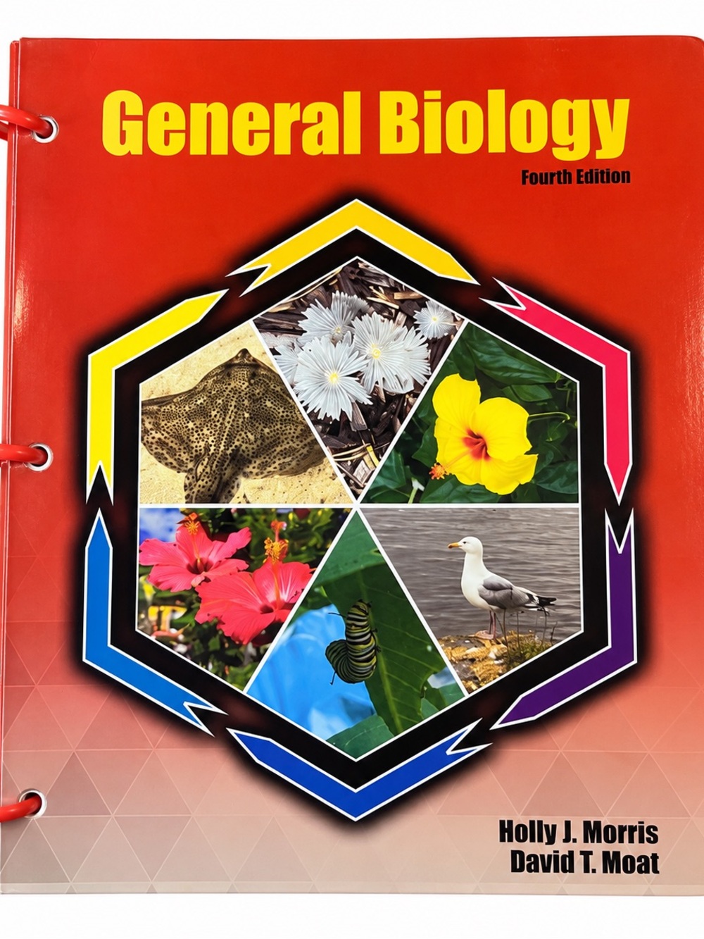 General Biology Textbook-Style Red Cover